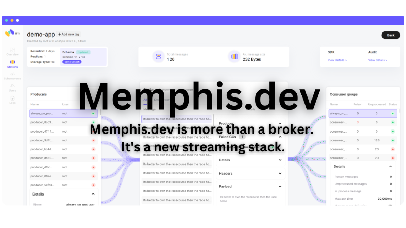 Featured image of post มาลองใช้ Memphis.dev เจ้าตัว message broker ที่ใช้งานโคตรง่าย และมี ui มาให้พร้อม